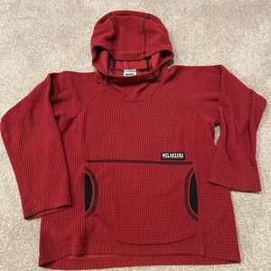 **SOLD** Kids Melanzana micro grid fleece hoodie | S